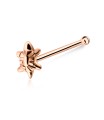 Turtle Shaped Silver Bone Nose Stud NSKD-86